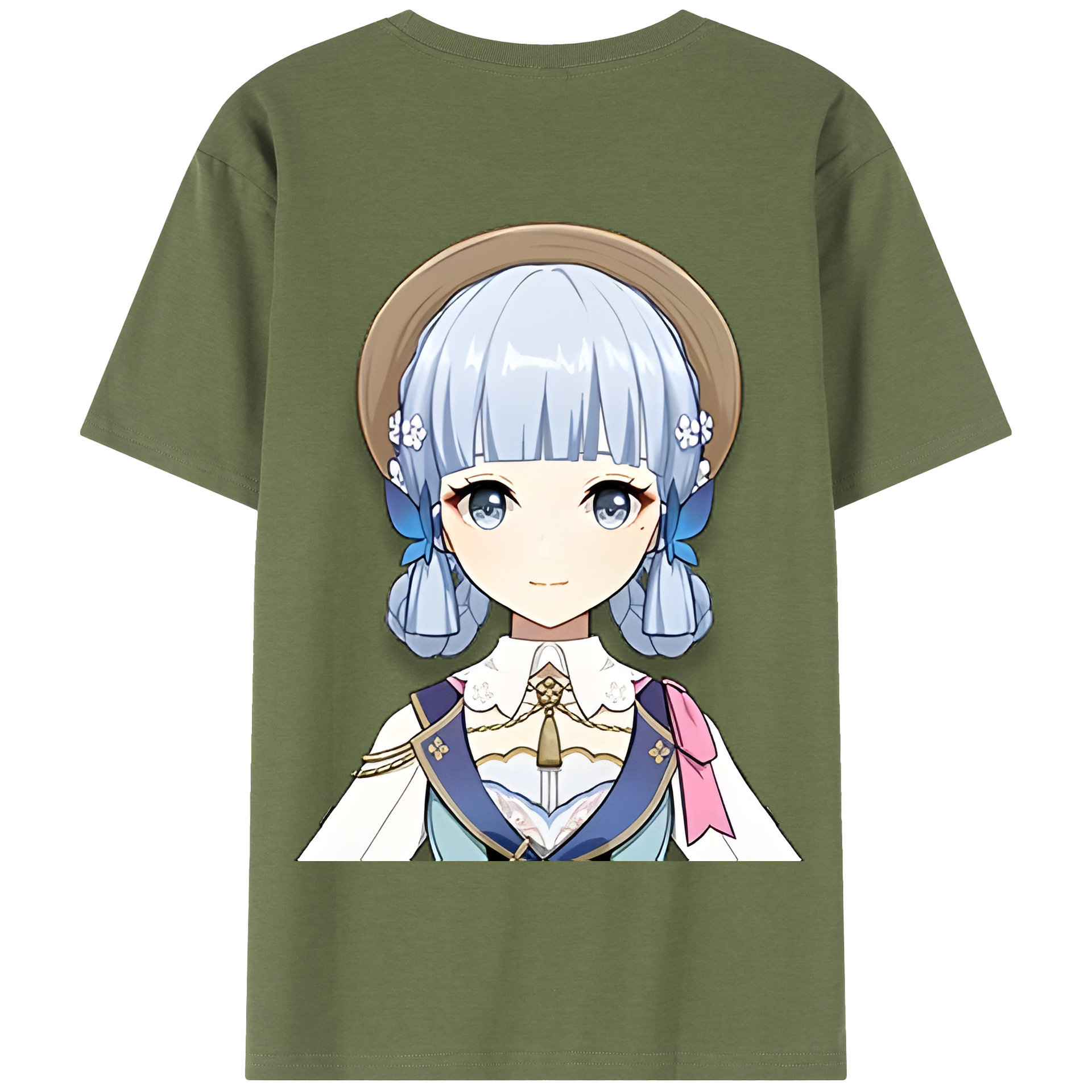 げんし神 神里綾華 神宮寺レン genshin Kamimiya Ren 綿100％半袖Tシャツ（背面プリント）